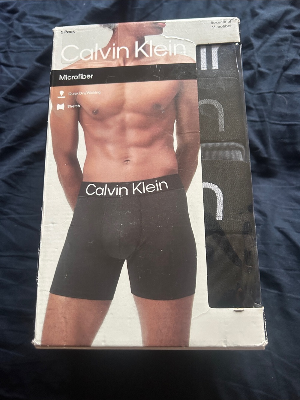 Calvin Klein Black Microfiber Boxer Briefs Pack ( 5Pack)